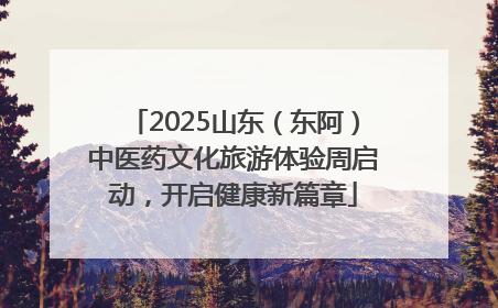 2025山东（东阿）中医药文化旅游体验周启动，开启健康新篇章