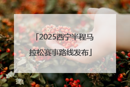 2025西宁半程马拉松赛事路线发布