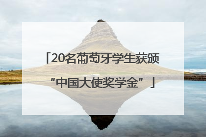 20名葡萄牙学生获颁“中国大使奖学金”