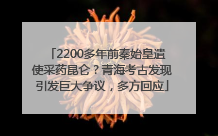 2200多年前秦始皇遣使采药昆仑？青海考古发现引发巨大争议，多方回应