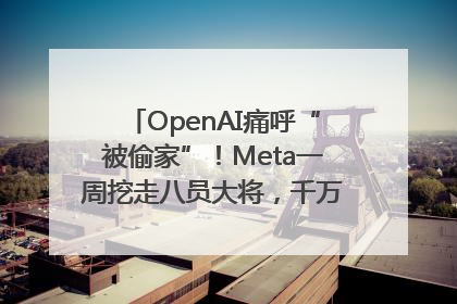 OpenAI痛呼“被偷家”！Meta一周挖走八员大将，千万美元薪酬战开打